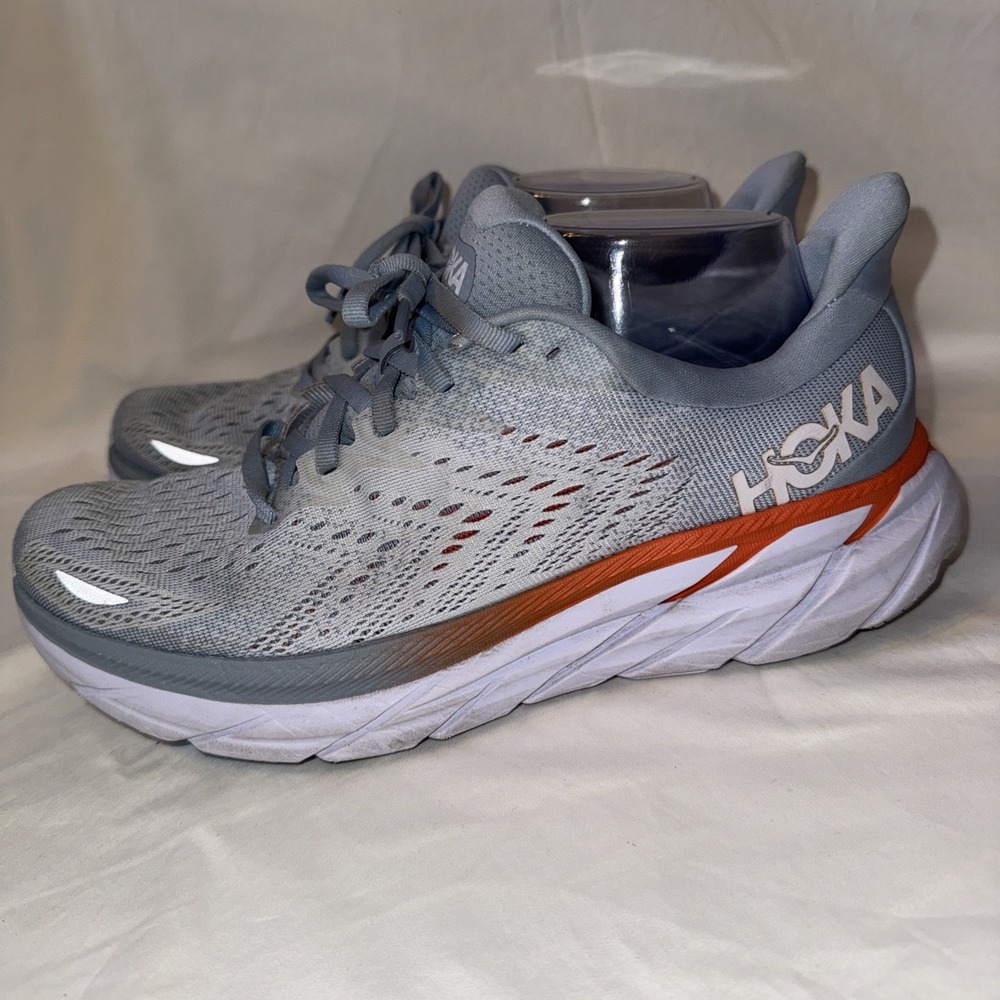 Hoka One One Clifton 8 Running Shoes Blue Fog 1119394-BFPA Women's Size US 9.5 B